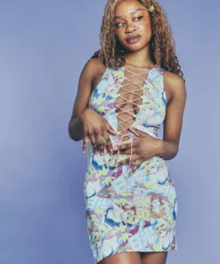 New Girl Order NEW IN LACE UP ANIME DRESS