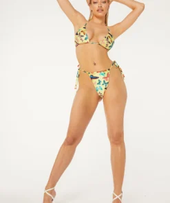 New Girl Order BUTTERFLY PRINT BIKINI TOP Tops
