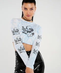 New Girl Order Dog Years Tie Dye Ls Top