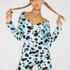 New Girl Order Dalmation Long Sleeve Unitard