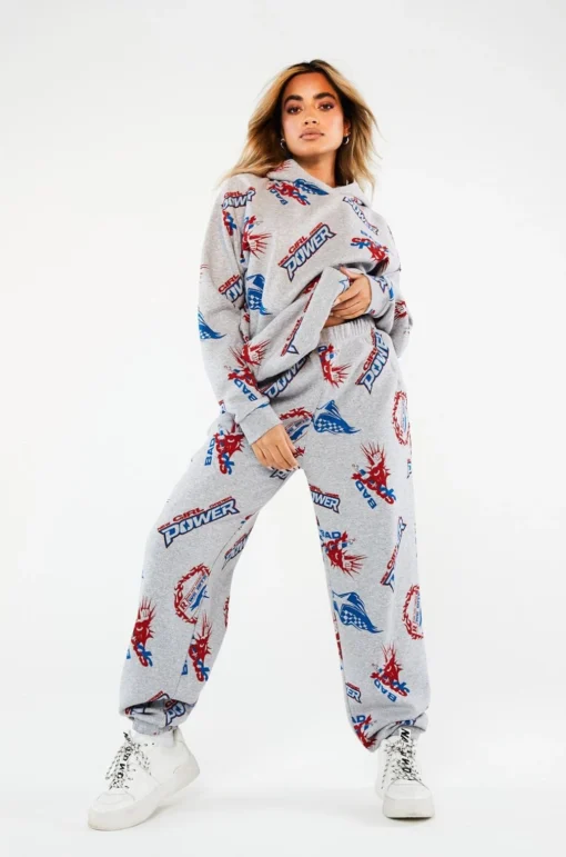 New Girl Order Tops SPORT LOGO JOGGERS