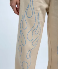 New Girl Order Outline Flame Joggers