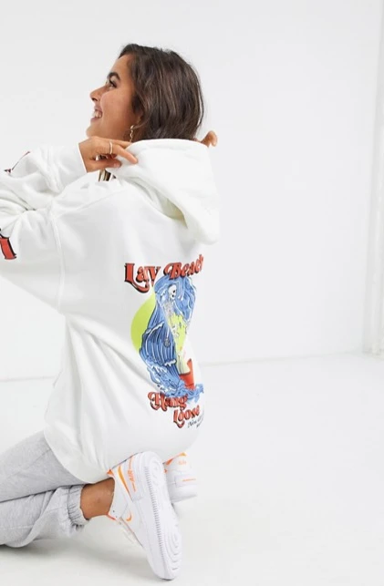 New Girl Order Lazy Beach Oversized Hoodie Tops 2 New Girl Order Lazy Beach Oversized Hoodie Tops