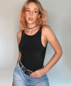 New Girl Order Scoop Back Bodysuit