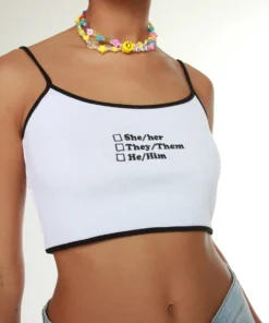 New Girl Order PRONOUNS CAMI TOP