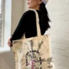 New Girl Order NEW IN TIE DYE DON'T BE SADDIE MEDIUM TOTE BAG